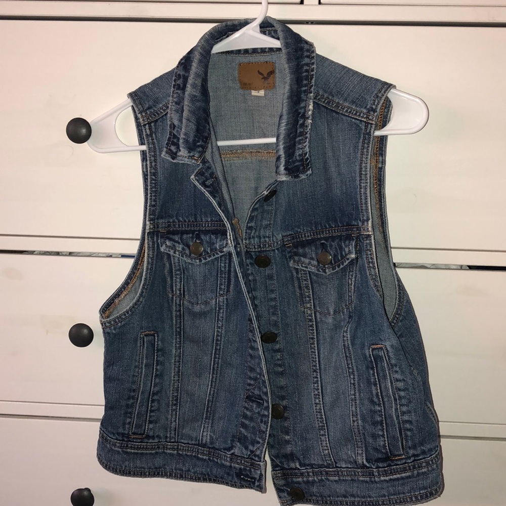 American Eagle jean vest
